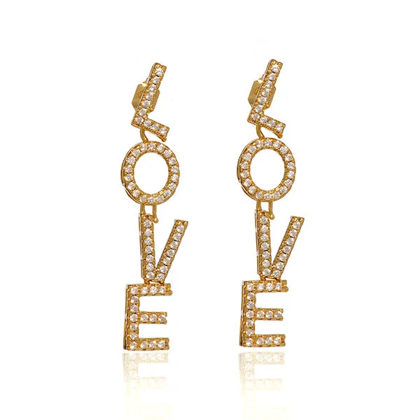 ladies hoop earrings-Lovestruck Earrings