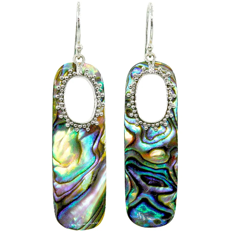 ladies luxury earrings-Anastasia Abalone Earrings