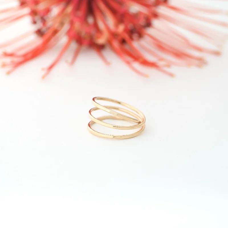 ladies chunky rings-Signature Spiral Ring