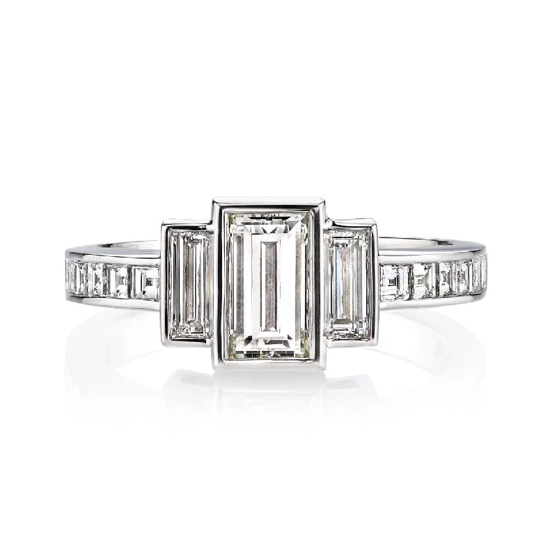 ladies modern engagement rings-LISA