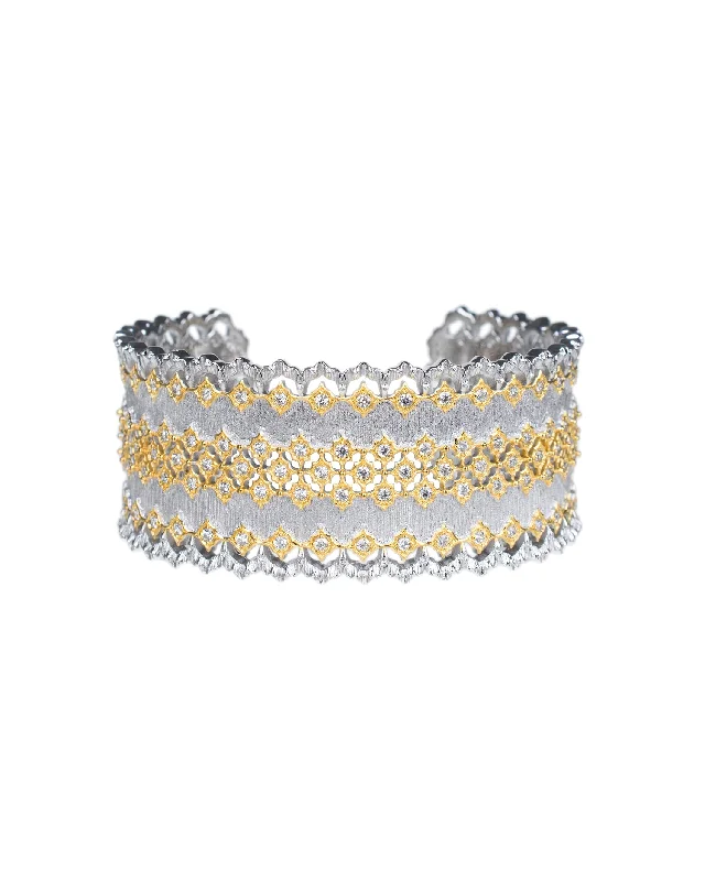 ladies chic bangles-Open Work Design Cuff Bracelet