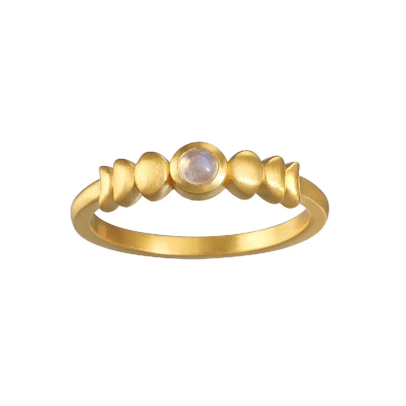 ladies moonstone rings-Evolving Goddess Moonstone Ring