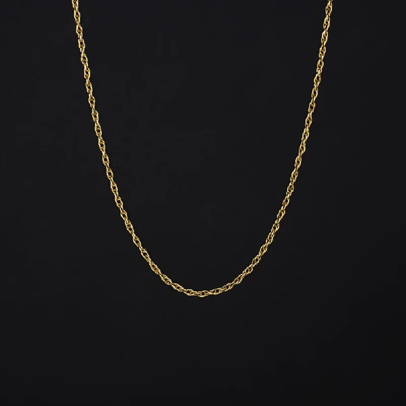 ladies chunky statement necklaces-SOLID 14K YELLOW GOLD 16in DOUBLE CABLE CHAIN 0.7mm CLASSIC LADIES NECKLACE THIN