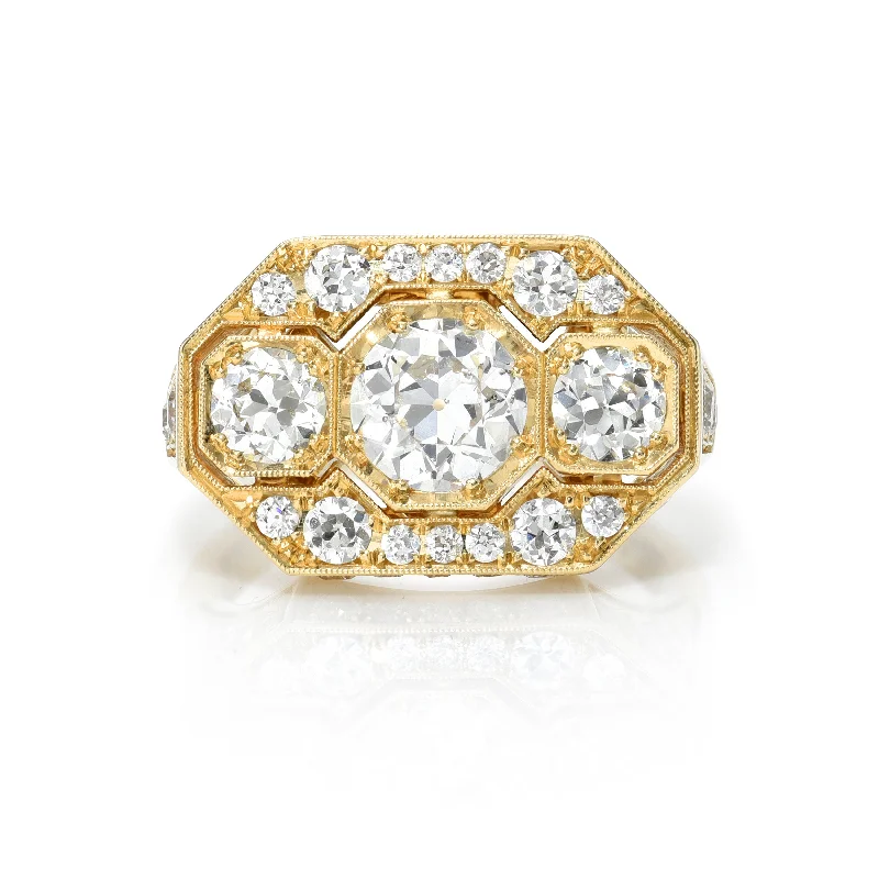 ladies modern engagement rings-THEODORA