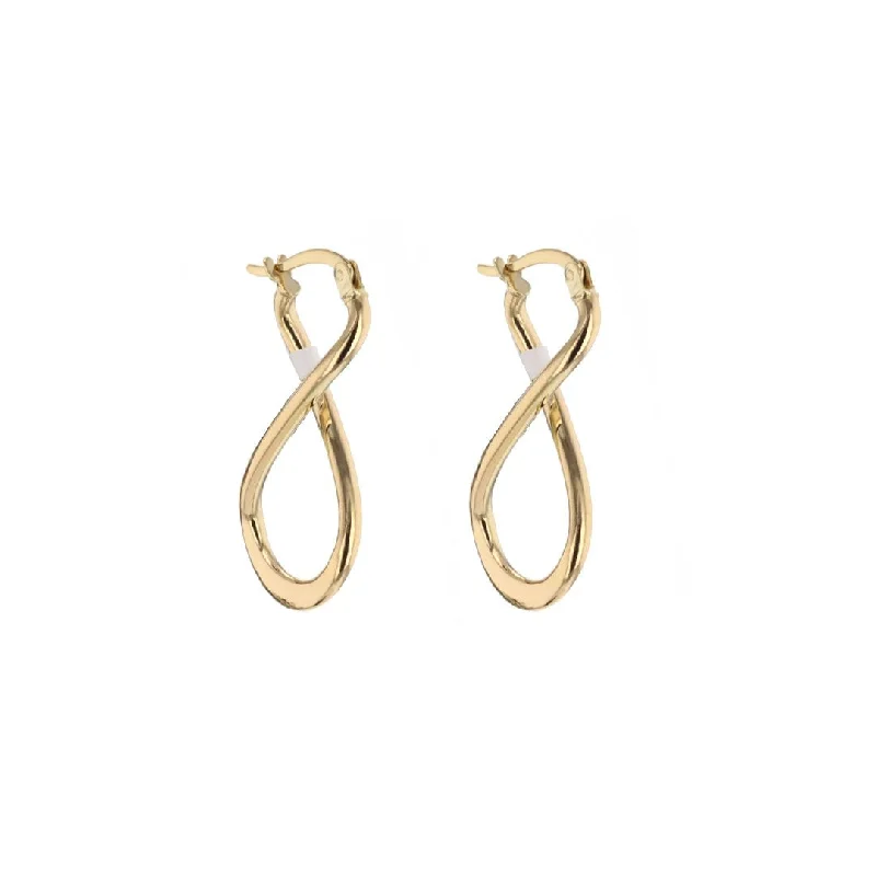 ladies gold gemstone earrings-Snap Down Hoop Earrings