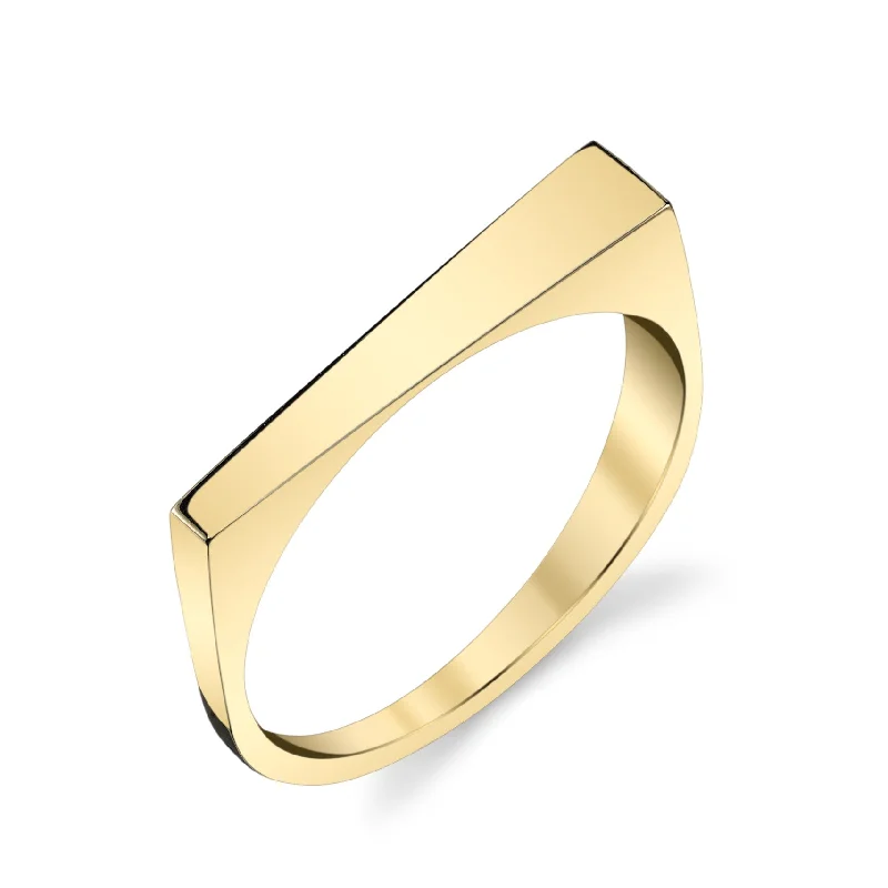 ladies oval rings-Wedge Ring