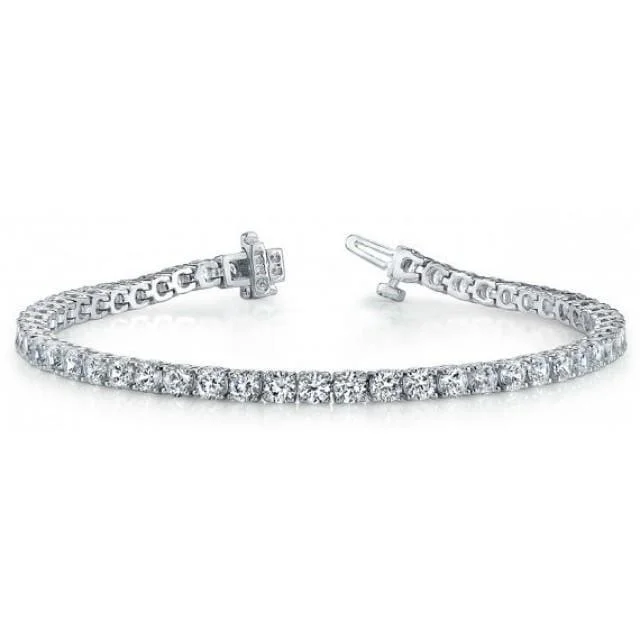 ladies bangles for gifts-2.50 ct Round Brilliant Cut Diamond Tennis Bracelet