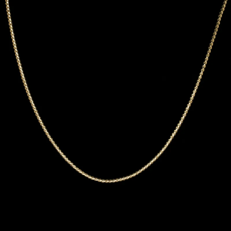 ladies adjustable necklaces-SOLID 18k YELLOW GOLD S LINK CHAIN NECKLACE 23 INCH LONG 1.6mm THIN MENS LADIES