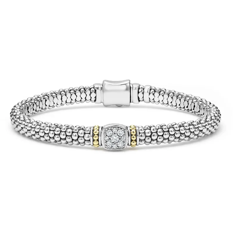 ladies bracelet with charms-Rittenhouse Diamond Caviar Bracelet | 6mm