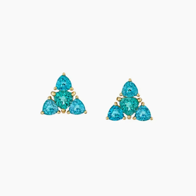 ladies wedding earrings-Anemoi Apatite Earrings