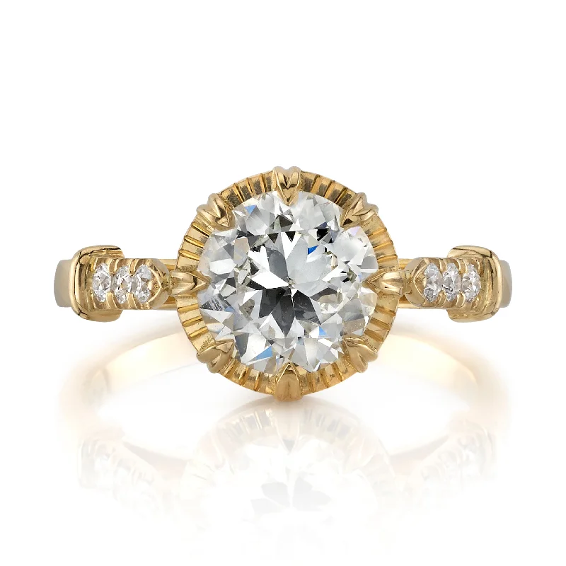 ladies diamond solitaire rings-ARIELLE