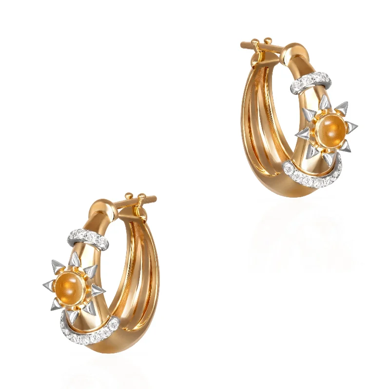 ladies diamond drop earrings-Buoy "Shape" Earrings