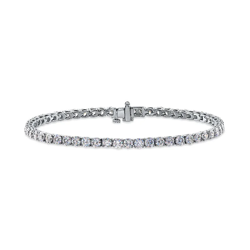 ladies infinity bracelets-14KWG 3CTW FOF DIAMOND INLINE BRACELET