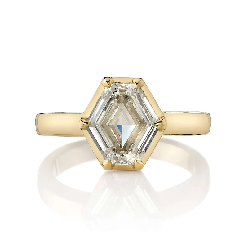 ladies gold plated rings-ODETTE