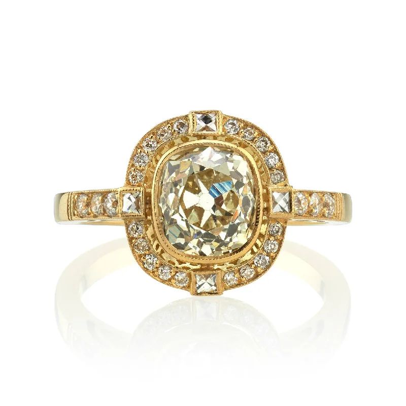 ladies classic gold rings-SHANNA