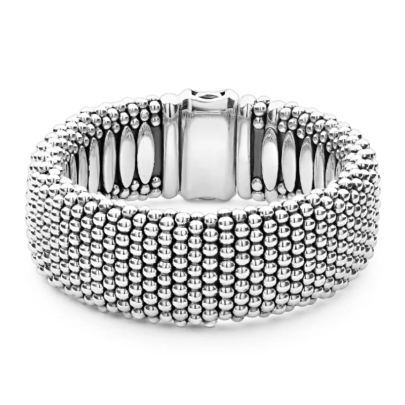 ladies bracelet for wedding-Signature Caviar Caviar Bracelet | 23mm