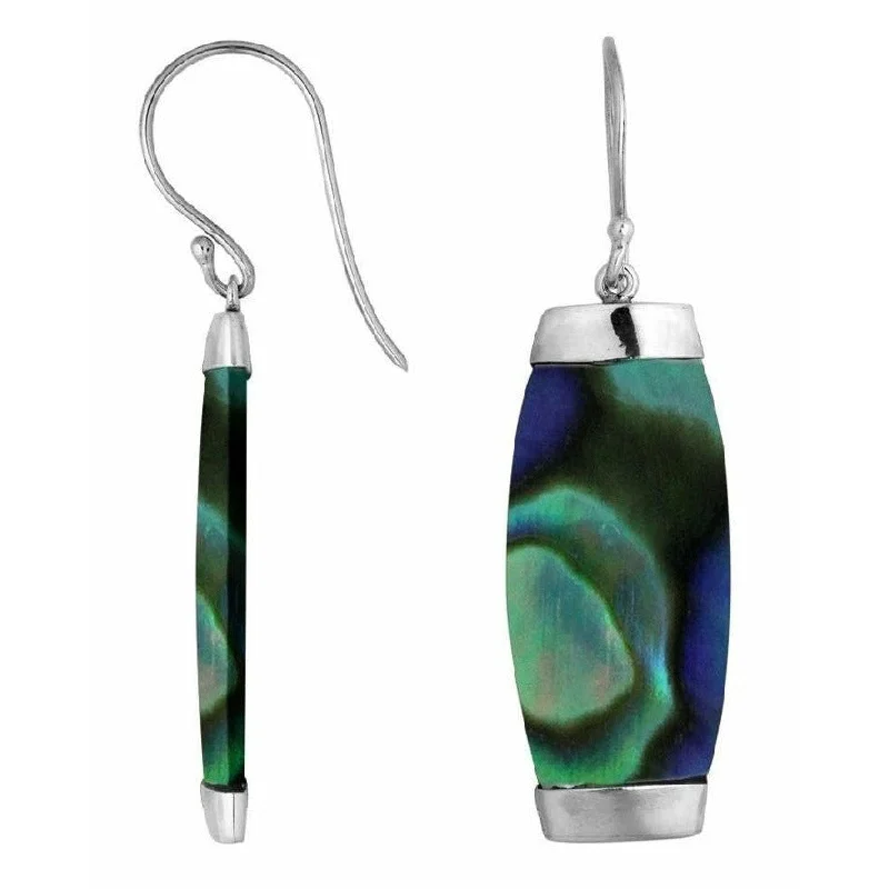 ladies everyday earrings-Abalone Column Earrings