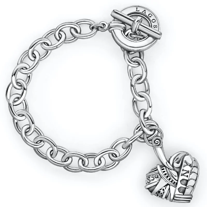 ladies traditional bracelets-Hearts of LAGOS Heart of New York Charm Bracelet