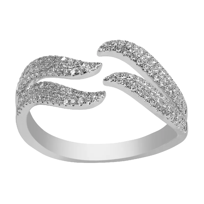 ladies infinity rings-14K White Gold Diamond Ring