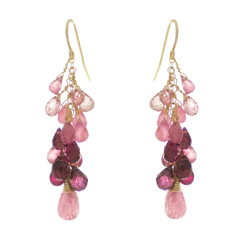 ladies trendy hoop earrings-China Rose Drop Earrings