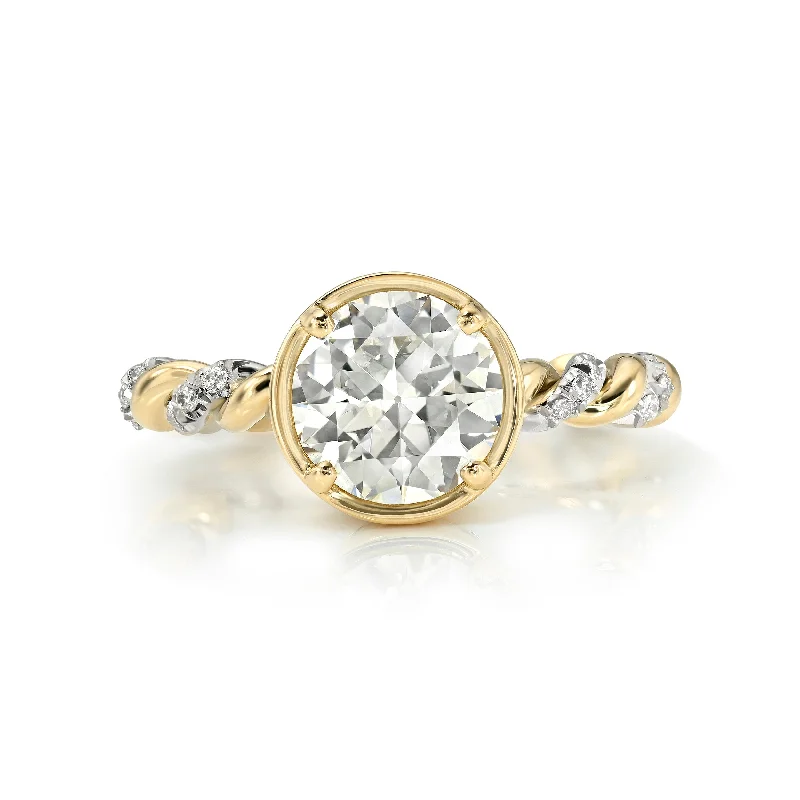 ladies everyday rings-LARA WITH DIAMONDS - TWO TONE