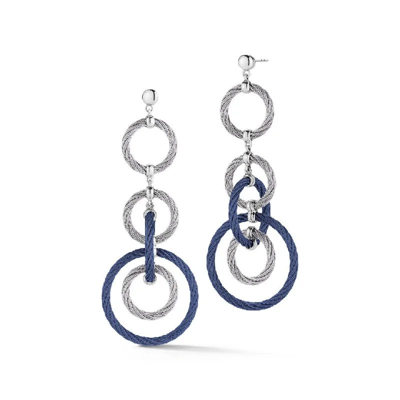 ladies glamorous earrings-Cable Drop Earrings | M10276584