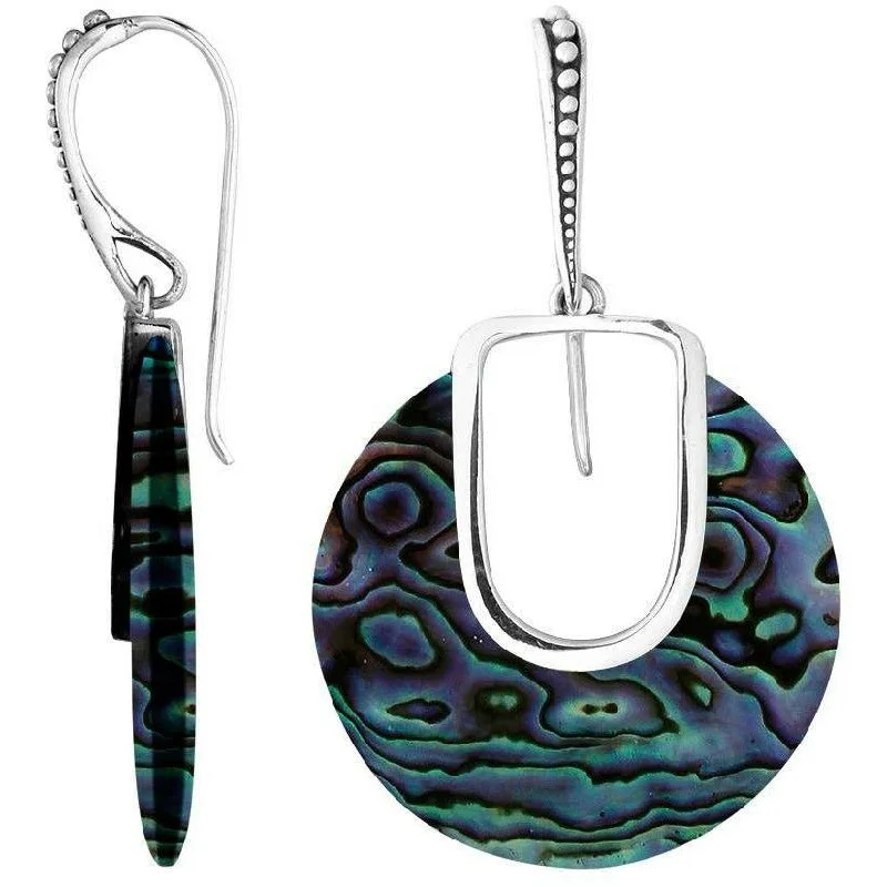 ladies statement earrings-Ariella Abalone Earrings