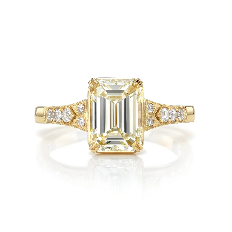 ladies vintage diamond rings-LORRAINE