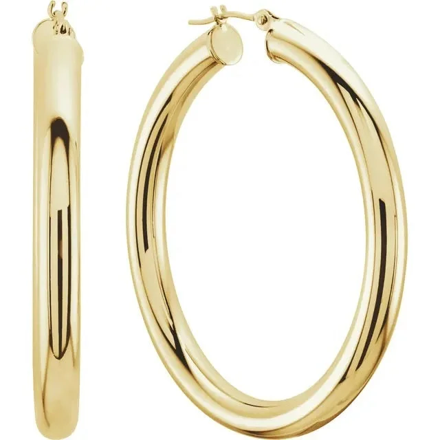 ladies classic stud earrings-Hinged Bar Hoop Earrings