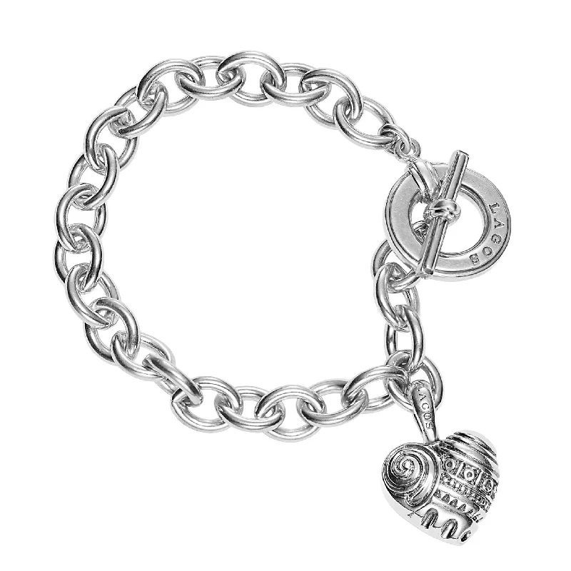 ladies cuff bracelet sets-Hearts of LAGOS Heart of Philadelphia Charm Bracelet